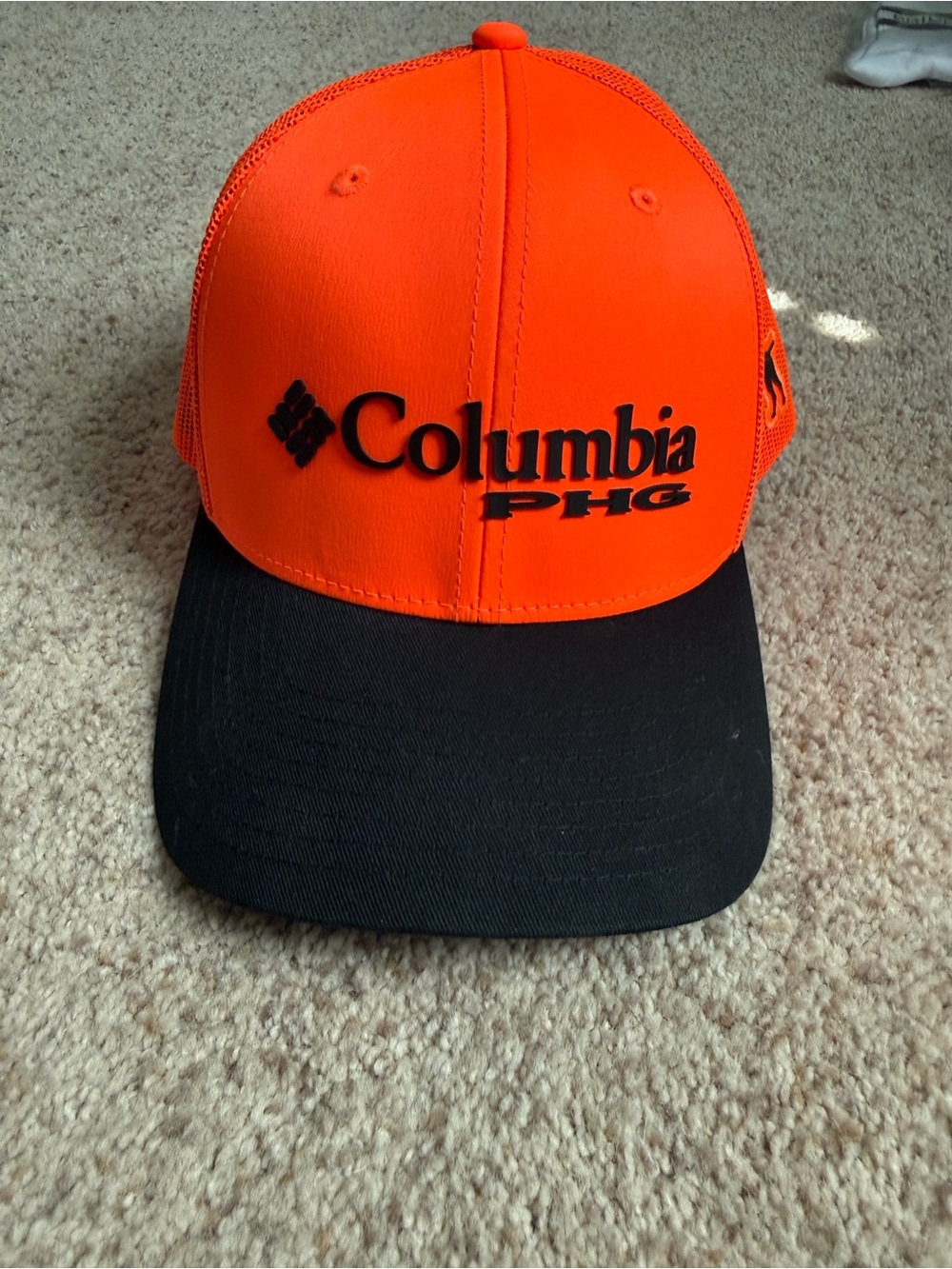 Columbia Orange and Black Trucker Hat
